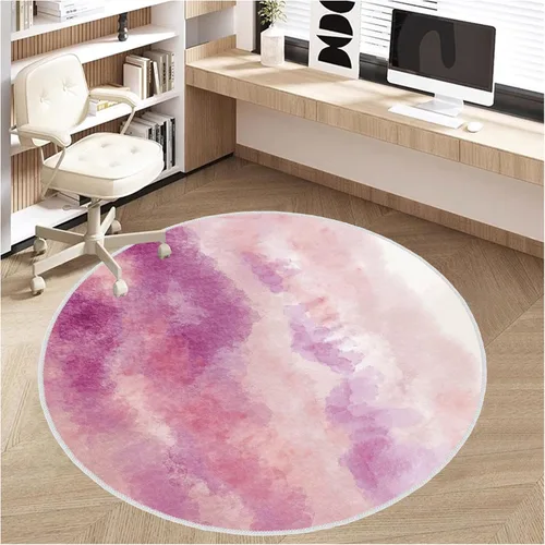 Miniatura 11 de Tapete para silla de oficina para suelo de madera dura, alfombras redondas de 4 pies/48 pulgadas, protectores de suelo, alfombrilla para silla