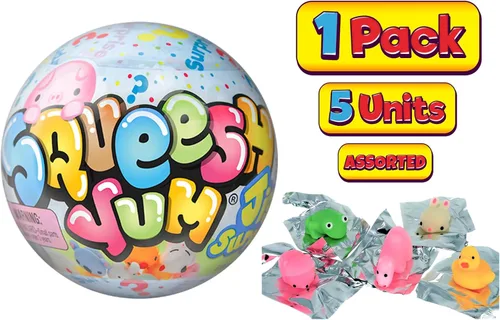 Miniatura 6 de JA-RU Mini Mochi Squishy Animals Bola misteriosa (1 bola, 5 juguetes blandos Mochi) Squishies de elevación lenta para niños. Juguetes para controlar