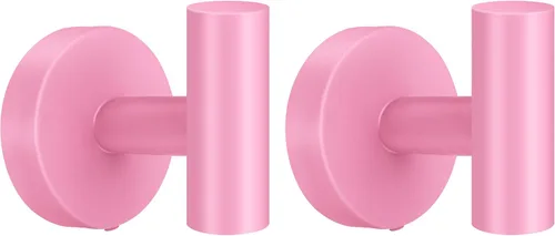 Miniatura 6 de Ganchos adhesivos para toallas, soporte para colgar de acero inoxidable, color negro, 4 unidades sleek touch, Sticky holder, tool-free install