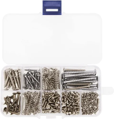 9Types Yootones - Kit de 226 tornillos para guitarra con resortes, compatible con puente de guitarra eléctrica, pastilla, golpeador, afinador,