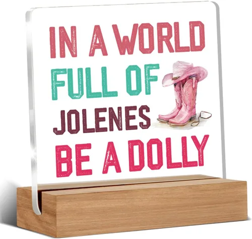 Miniatura 23 de Divertida placa acrílica retro de regalo para amigos, compañeros de trabajo, regalos occidentales para mujeres, hombres, mejores amigos, decoración