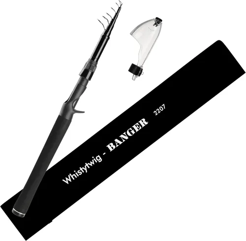 Miniatura 7 de Whistytwig Carbon Fiber Telescopic Fishing Rod - Portable Collapsible Design for Travel and Adventure - Versatile Saltwater and Freshwater Fishing