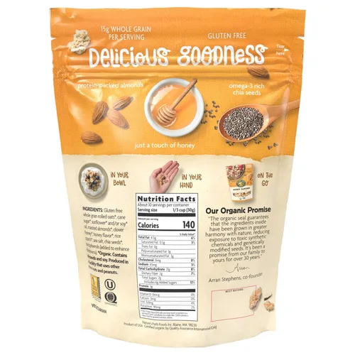 Miniatura 2 de Nature's Path Granola orgánica, miel de almendras, bolsa de 11 oz