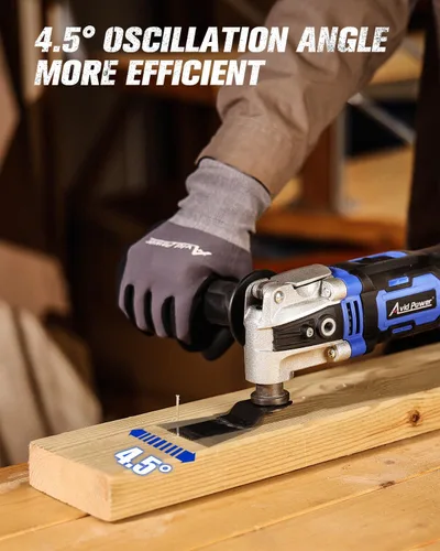 Miniatura 4 de AVID POWER Herramienta oscilante, multiherramienta oscilante de 3.5 amperios con ángulo de oscilación de 4.5°, 6 velocidades variables y 13