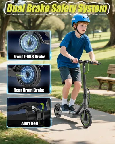 Miniatura 5 de MAXSHOT Electric Scooter Adults & Big Kids, Top Speed 9/16/19MPH, 10/12/16/19Miles Range, 6.5"/8.5" Tires Folding Escooter, APP Control Negro