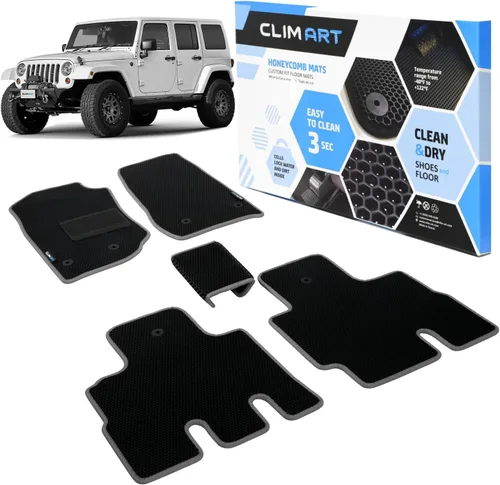 Miniatura 12 de CLIM ART WaterTrap FL011417021 - Alfombrillas de automóvil de ajuste personalizado para Honda CR-V 2017-2022, primera y 2ª fila, alfombrillas