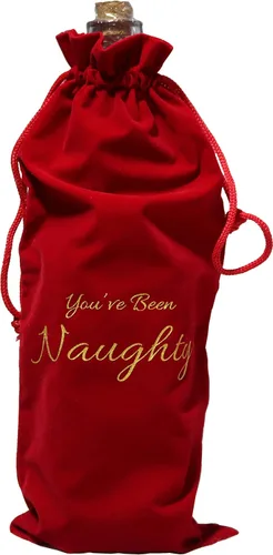 Miniatura 7 de K-Kraft Bolsas de regalo de terciopelo de Navidad, bolsas de regalo traviesas o agradables, 3 regalos o recuerdos reutilizables para fiestas