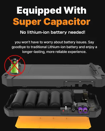 Miniatura 4 de Autowit Arrancador de salto de súper condensador, caja de salto portátil sin batería de 12 V, cables de arranque para coche diésel 8.0 y 4.0