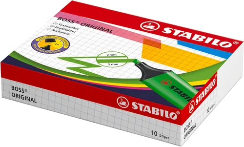 Miniatura 11 de Resaltador STABILO BOSS ORIGINAL - Paquete de 10 unidades, color naranja
