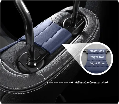 Miniatura 6 de Fundas de asiento de automóvil para Ford Mustang Mach-E, cojines de asiento transpirables, cómodos protectores de asiento delanteros y traseros de 5