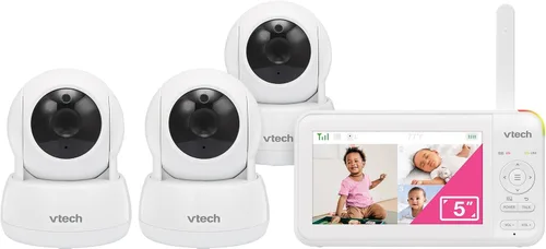Miniatura 13 de VTech - Monitor de video para bebé con 2 cámaras y pantalla LCD de 5 pulgadas, hasta 17 horas de video y 31 horas de audio