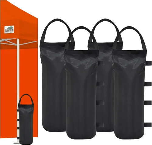 Miniatura 8 de Bolsas de peso Eurmax USA para tienda de campaña con dosel, bolsas de arena para toldo al aire libre instantáneo, patas de toldo, bolsas de arena