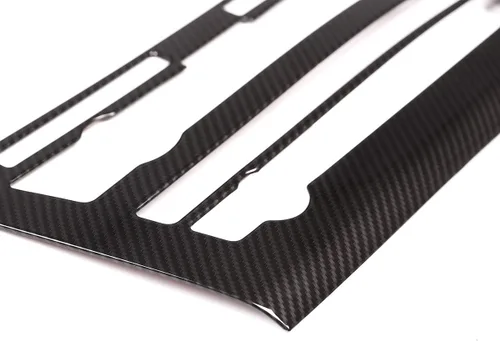 Miniatura 8 de ABS consola central de coche aire acondicionado volumen perilla Cotrol panel marco ajuste para BMW X5 F15 2014-2018 (fibra de carbono)
