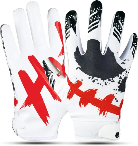 Miniatura 2 de Jester Guantes de Fútbol Americano – Guantes de Receptor Súper Adherentes para Aumentar el Agarre y el Rendimiento en Juegos y Entrenamientos