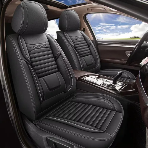 Miniatura 18 de DISUTOGO 2 Front Seat Covers for Hyundai Tucson 2005-2024 2025 2026, Waterproof Faux Leather Car Seat Covers Easy Clean & Compatible Airbag