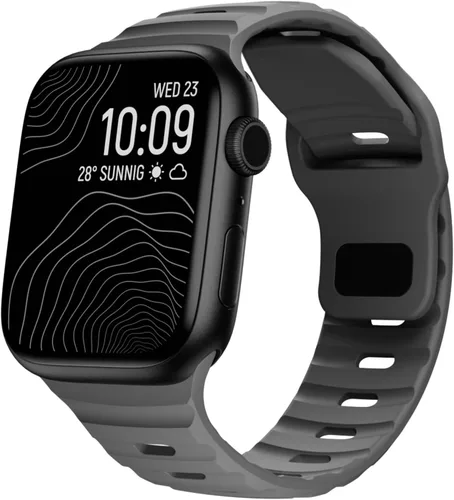 Miniatura 18 de Correa de silicona impermeable compatible con Apple Watch Ultra de 49mm 46mm 45mm 44mm 42mm 41mm 40mm 38mm, bandas deportivas para hombres y mujeres