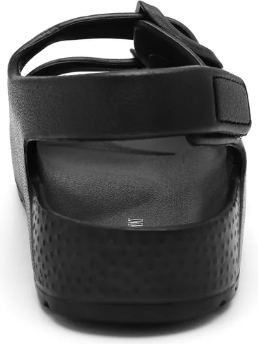Miniatura 4 de INMINPIN Sandalias con hebilla para niños y niñas, cómodas sandalias de punta abierta con correa trasera ajustable