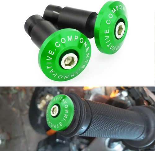 Miniatura 13 de GUAIMI Extremos de barra de motocicleta Street Bike 7/8" Agarres para manillar Tapones universales para motocicletas-Negro