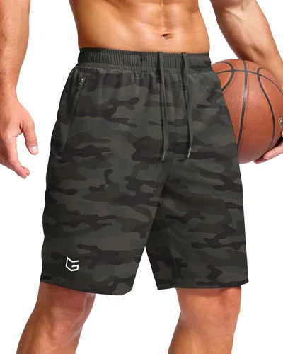 Miniatura 46 de G Gradual Pantalones cortos deportivos para correr para hombre con bolsillos con cremallera, de secado rápido, de 7 pulgadas, 5 pulgadas, 9