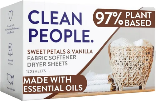 Miniatura 20 de The Clean People Sábanas suavizantes de tela, sábanas para secadora, suavizan y eliminan la adherencia estática, suavizante vegano, sin fragancia