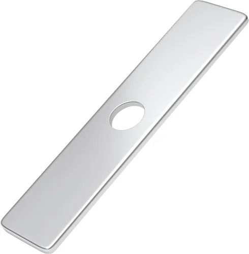Miniatura 9 de BWE - cuadrado de cromo de 10 pulgadas para la llave del fregadero de la cocina, para cubrir hoyo en la cubierta, P-11N Níquel cepillado