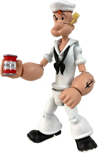 Miniatura 19 de Boss Fight Studio Bluto Popeye The Sailor Man Classics Wave 1 Figura de acción coleccionable – Figura altamente articulada con accesorios que
