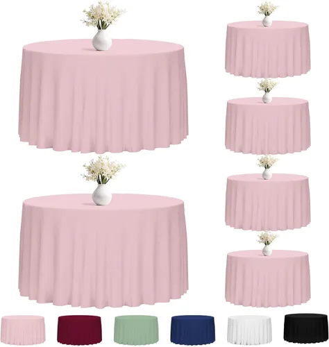 Miniatura 30 de Fixwal Paquete de 2 manteles rectangulares negros de 60 x 102 pulgadas, reutilizables, resistentes, lavables, para mesas de 6 pies, bodas, fiestas