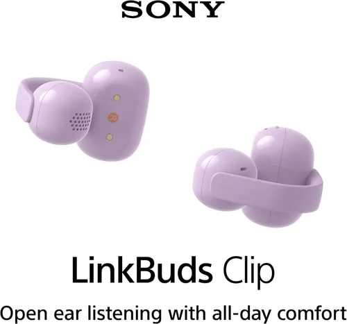 Miniatura 2 de Sony LinkBuds - Auriculares de oreja abierta verdaderamente inalámbricos, ajuste cómodo y seguro, diseño ligero con clip, controles táctiles, Lavanda