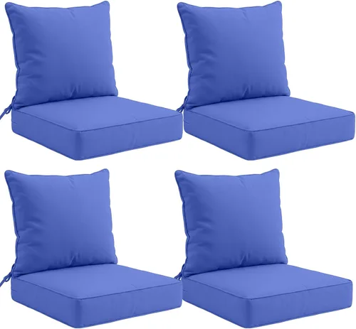 Miniatura 41 de EAGLE PEAK Juego de cojín para asiento profundo de patio al aire libre, 25 x 25 x 5 pulgadas, cojín de respaldo para silla de 2 piezas, juego de 2