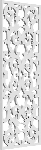 Miniatura 48 de Meadville Paneles decorativos de pared de madera con calado, 9 3/8 pulgadas de ancho x 24 3/8 pulgadas de alto x 1/4 de alto, aliso