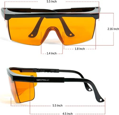 Miniatura 7 de Lentes ámbar que mejoran el sueño, lentes de bloqueo anti azul y verde, para uso nocturno, mejores lentes para dormir por la noche, reducen