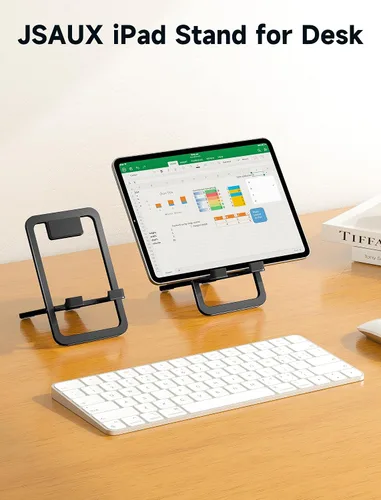 Miniatura 2 de JSAUX Soporte Universal para Tableta, Soporte de Tableta Portátil Plegable para Escritorio Compatible con iPad mini/Air, Samsung Galaxy Tab, Kindle