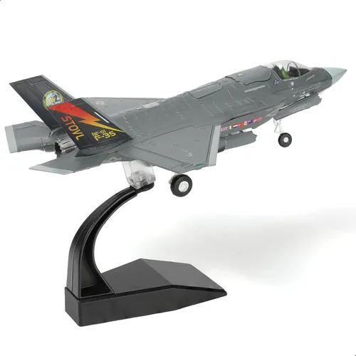 Miniatura 15 de NUOTIE 1/72 F-35A Lighting II Avión de combate Modelo de avión de combate Fuerza Aérea de los Estados Unidos AF-01 avión fundido a presión