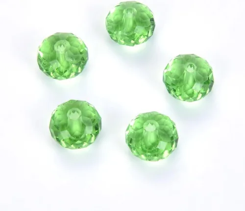 Miniatura 96 de 50 cuentas de cristal Adabele austriaco de 0.394 pulgadas facetadas sueltas Rondelle Siam rojo espaciador compatible con cristales de Swarovski 5040