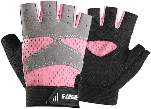 Miniatura 10 de INOGIH Guantes de entrenamiento transpirables para mujer, guantes de levantamiento de pesas para gimnasio, ciclismo, ejercicio, fitness