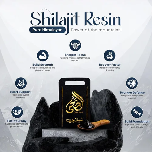 Miniatura 2 de Resina Shilajit pura del Himalaya de 0.35 oz – Shilajit de grado dorado con más de 85 minerales y ácido fúlvico Shilajit puro probado