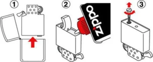 Miniatura 5 de Auténtico dispensador Zippo Flints X de 6 pulgadas. Nuevo