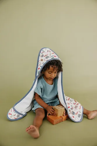 Miniatura 5 de Copper Pearl Toallas de baño con capucha, toallas de baño de tela de rizo de primera calidad con capucha, bolsillos y diseños geniales, ideales