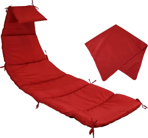 Miniatura 9 de Sunnydaze Reemplazo de cojín de silla colgante y tela flotante para paraguas solamente - Reemplazo de cojín de silla colgante curvada - Verde