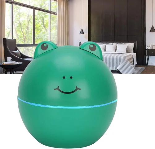 Miniatura 3 de JTLB Mini humidificador portátil de niebla USB para viajes, coche, oficina, dormitorio, rana