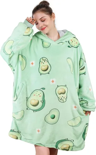 AmyHomie Manta con capucha para adultos y adolescentes, manta con capucha Sherpa de gran tamaño, cálida y acogedora como regalo de cumpleaños de