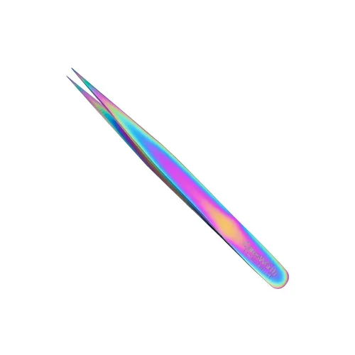 Miniatura 6 de Pinzas de extensión de pestañas de calidad suiza, volumen ruso, titanio, multicolor, J1 (Dolphin)