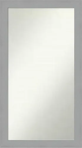 Miniatura 46 de Amanti Art Espejo de baño plateado para sobre fregadero, 23 x 23 pulgadas, espejo cuadrado plateado en ángulo, marco de madera moderno medio, se