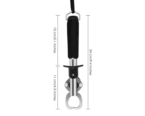 Miniatura 2 de Pinza de pescado con cinta métrica retráctil de pescado pinza de labios de pescado con escala para pesca