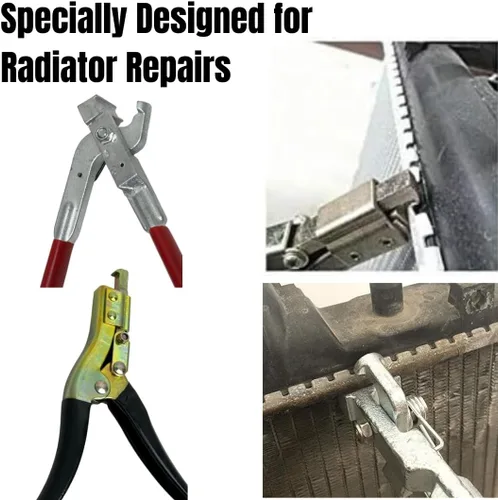 Miniatura 2 de Paquete de alicates y abrazaderas de reparación de radiador, alicates de apertura y cierre combinados y herramientas de abrazaderas en J para kit