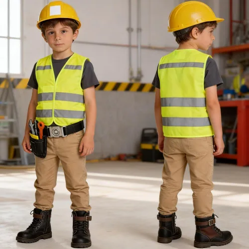 Miniatura 5 de Chaleco de seguridad de alta visibilidad para niños, chaleco de seguridad para niños pequeños, chaleco reflectante para niños, chaleco de Amarillo