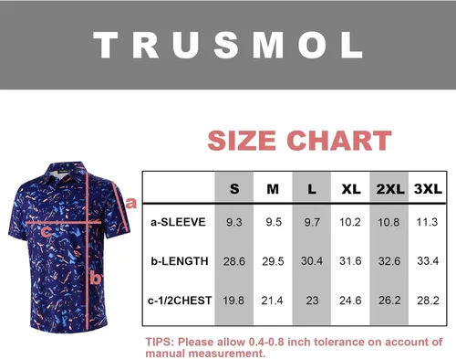 Miniatura 6 de Camisas de golf para hombre Dry Fit Performance Print manga corta que absorbe la humedad