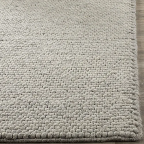 Miniatura 4 de SAFAVIEH Natura Collection - Alfombra decorativa, 2 x 3 pies, color beige, mezcla de lana hecha a mano, diseño texturizado, ideal para pasillo