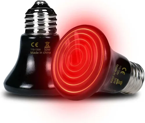 Miniatura 8 de 25W Lámpara de Calor para Reptiles (Paquete de 2) Emisor de Calor Cerámico - Sin Emisión de Luz, Calefacción Segura 24/7 para Terrarios, Incubadoras