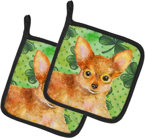 Miniatura 63 de Caroline's Treasures BB9655PTHD - Juego de soportes para ollas de cocina resistentes al calor, almohadillas calientes para horno, 7 1/2 x 7 1/2